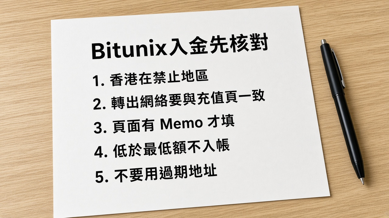 Bitunix入金教學：加密貨幣充值流程與注意事項